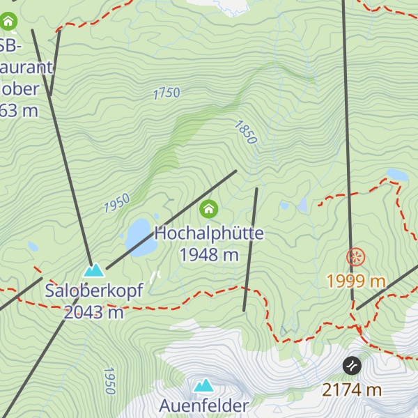 Map of Hochalphütte