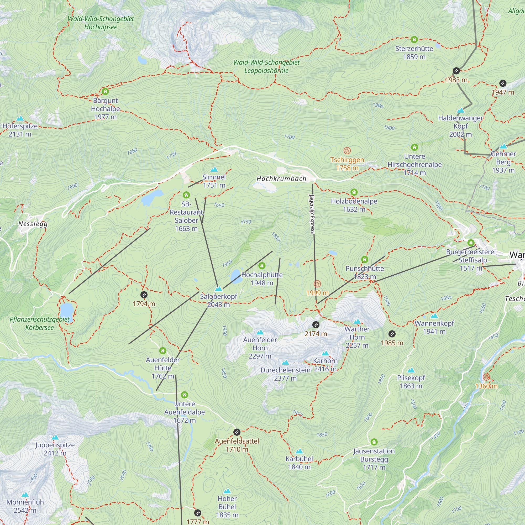 Hochalp Sennerei map