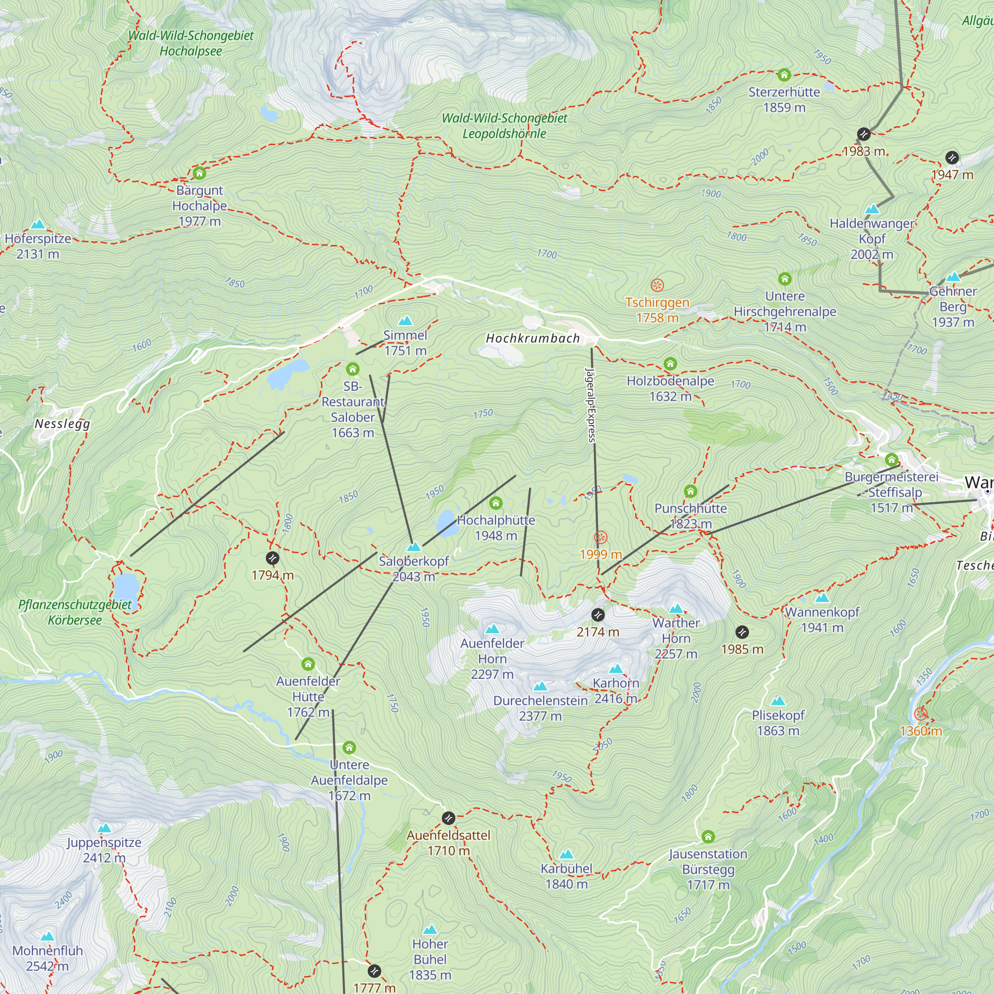 Hochalp Sennerei map