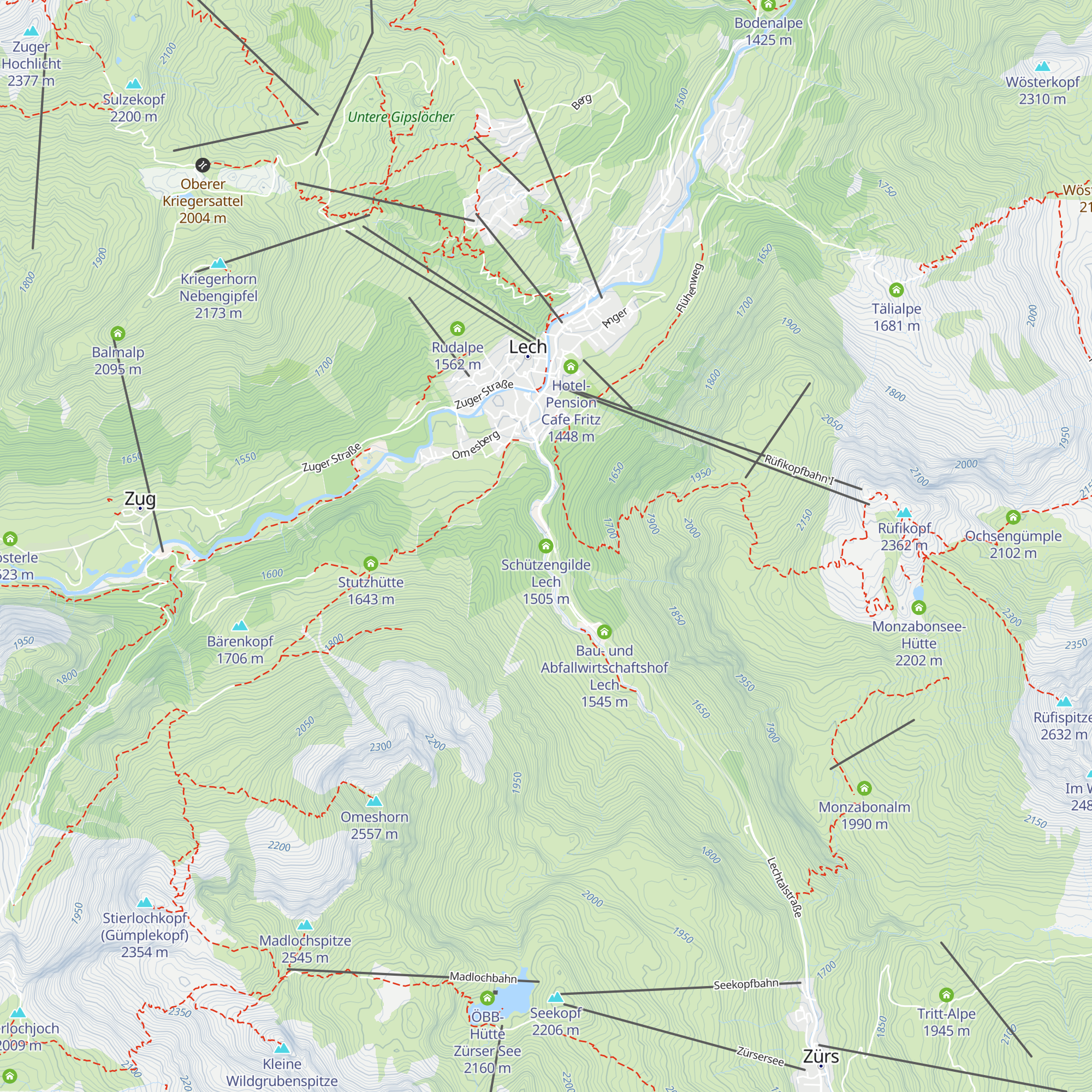 Schützengilde Lech map