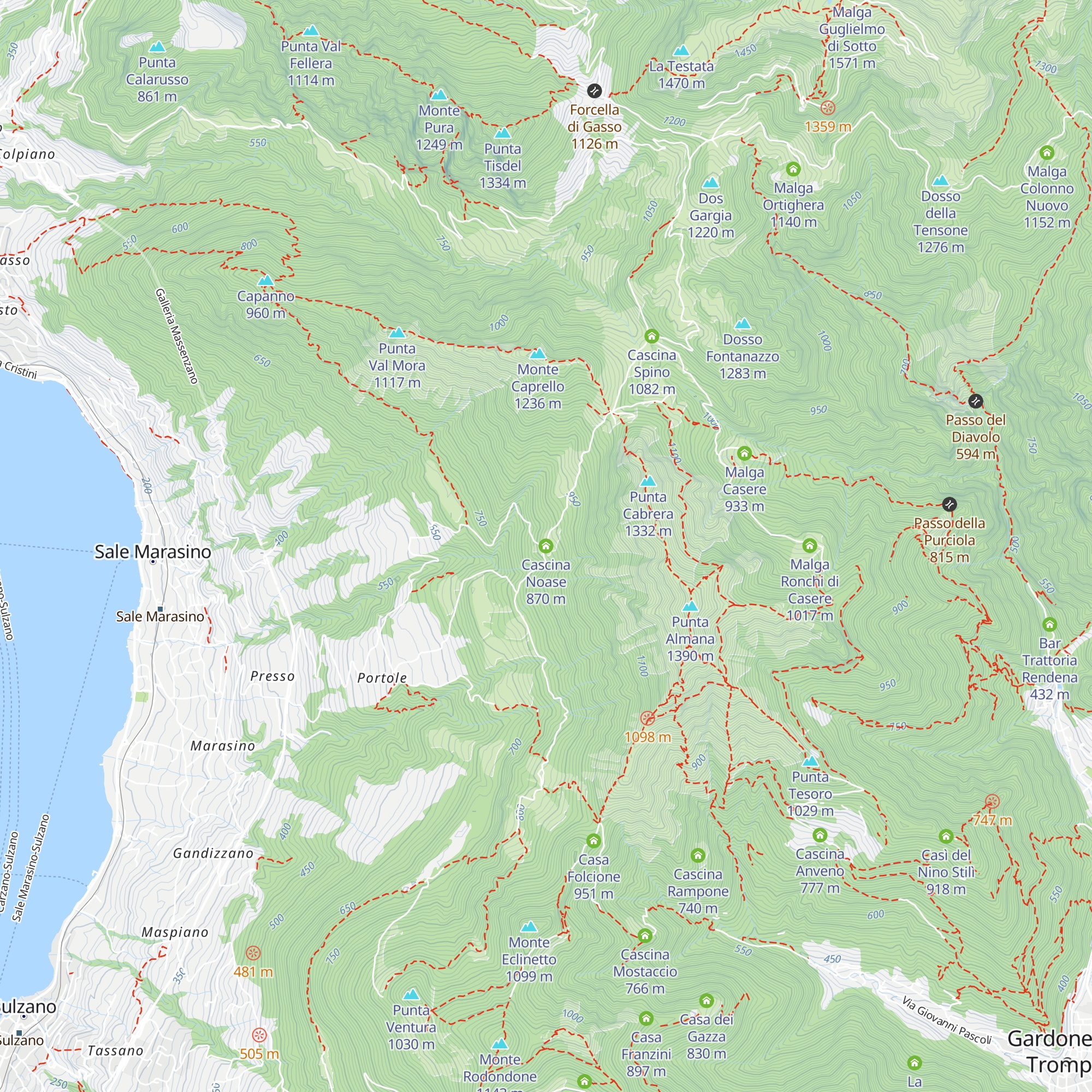 Cascina Noase map