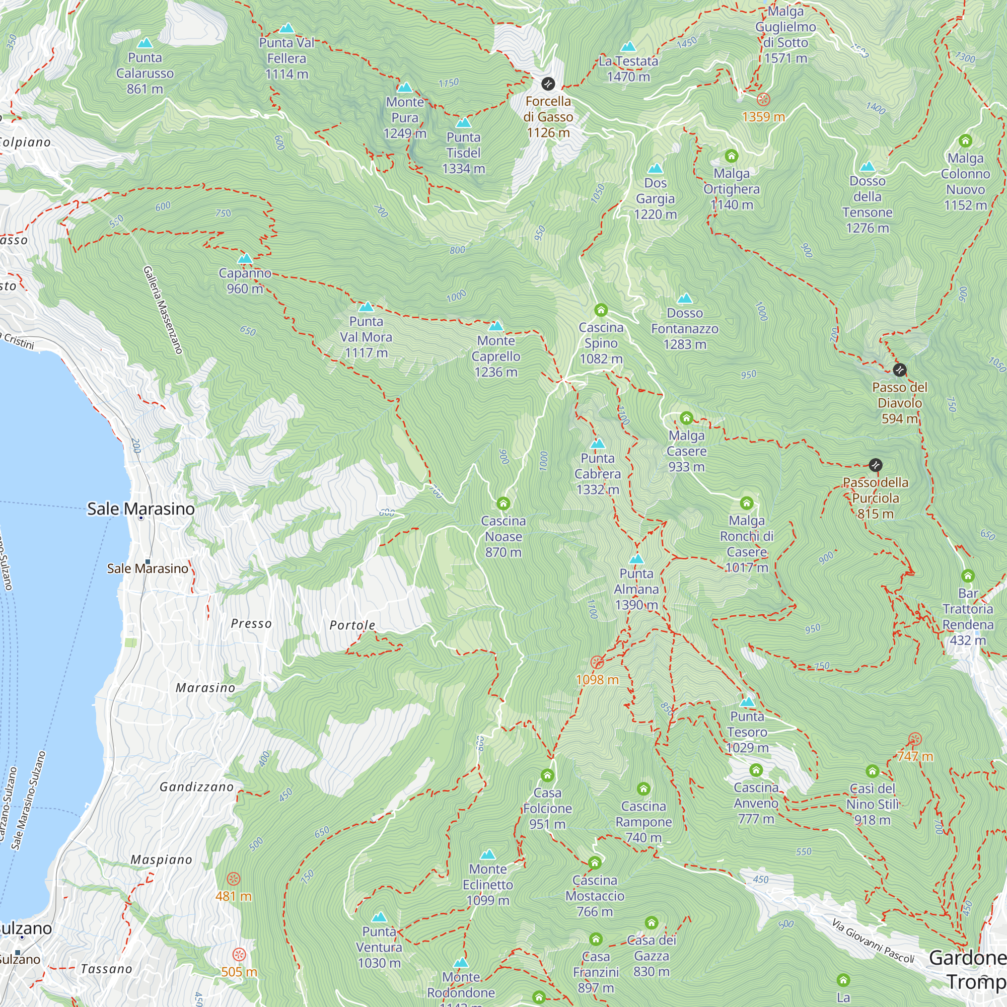 Cascina Noase map