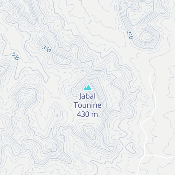 Map of Jabal Tounine