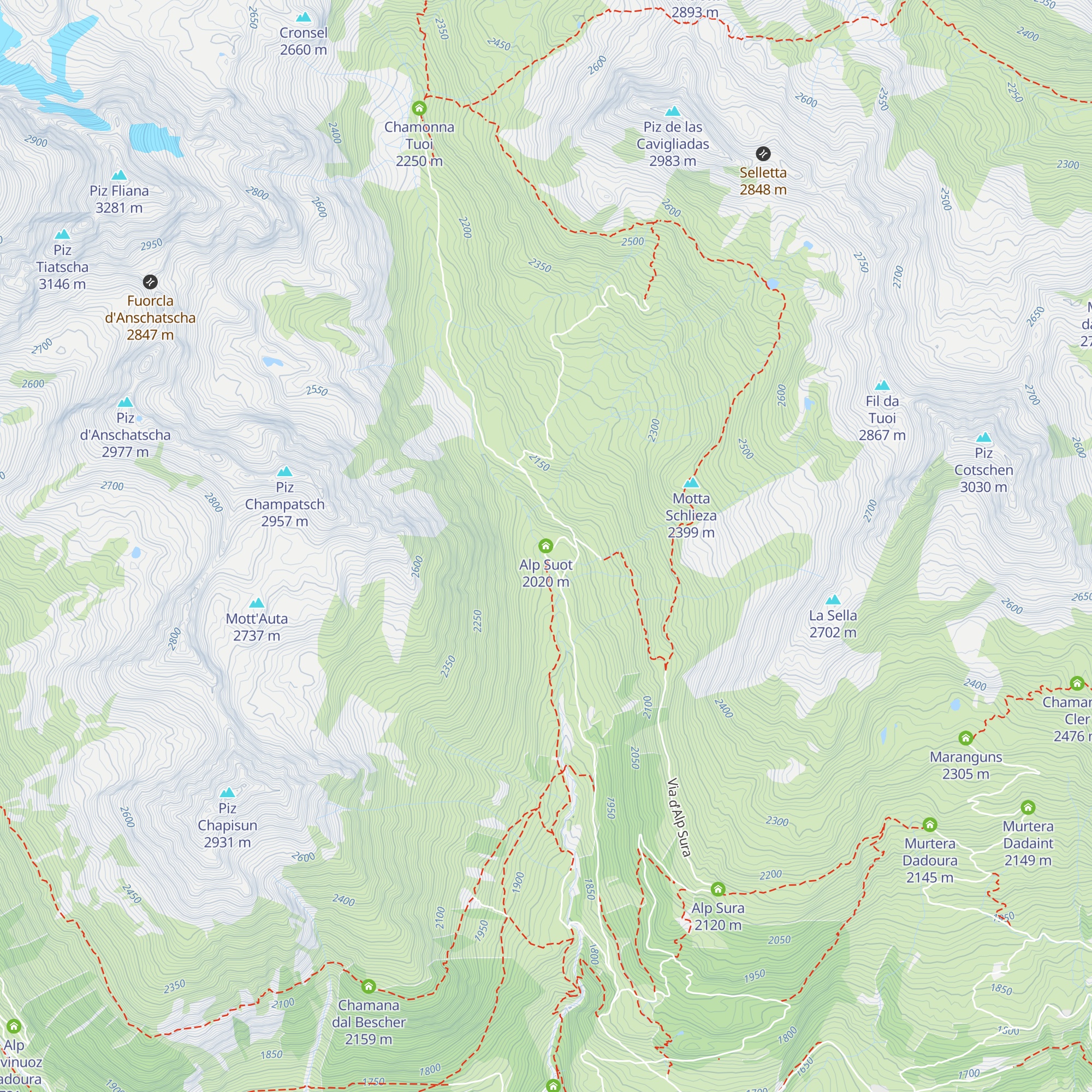 Alp Suot map