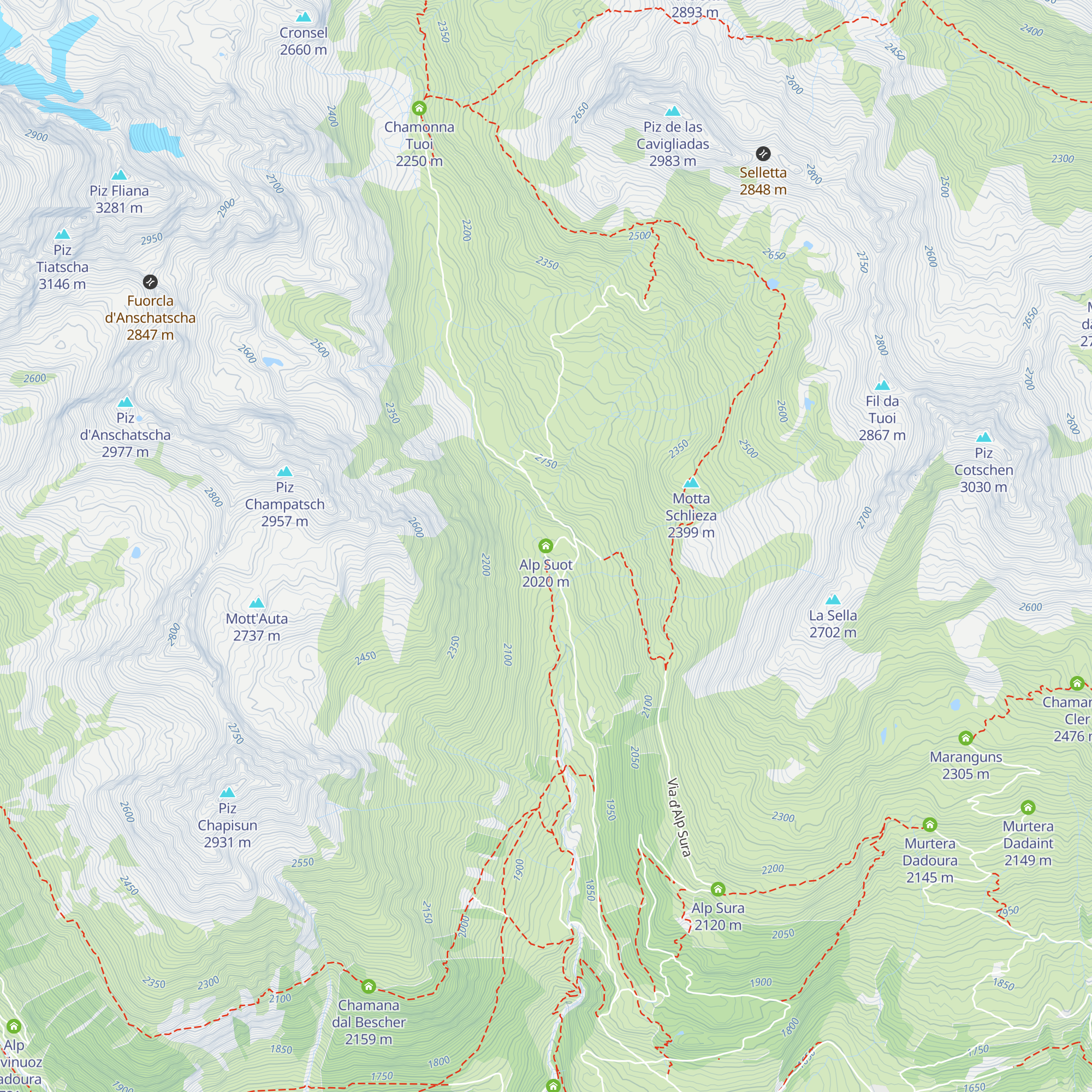 Alp Suot map