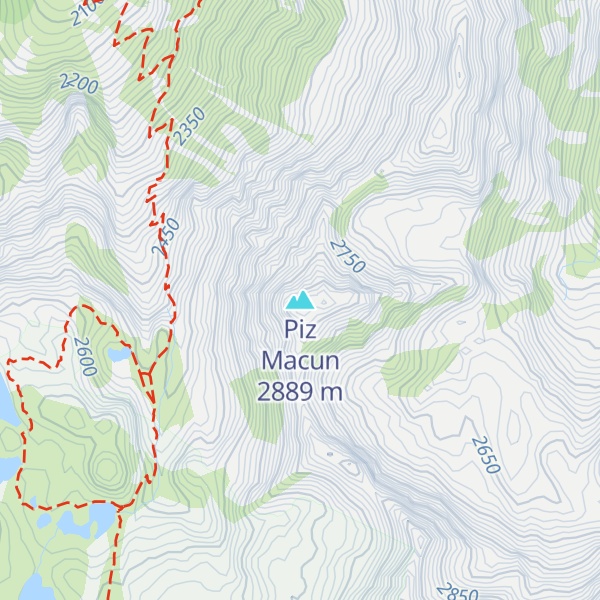 Map of Piz Macun
