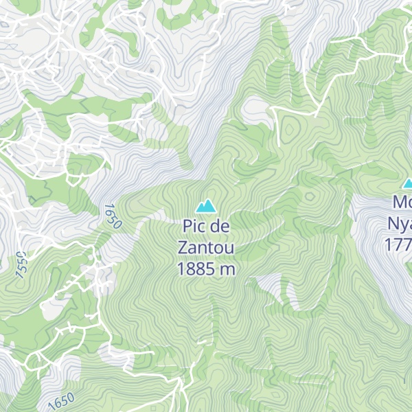 Map of Pic de Zantou