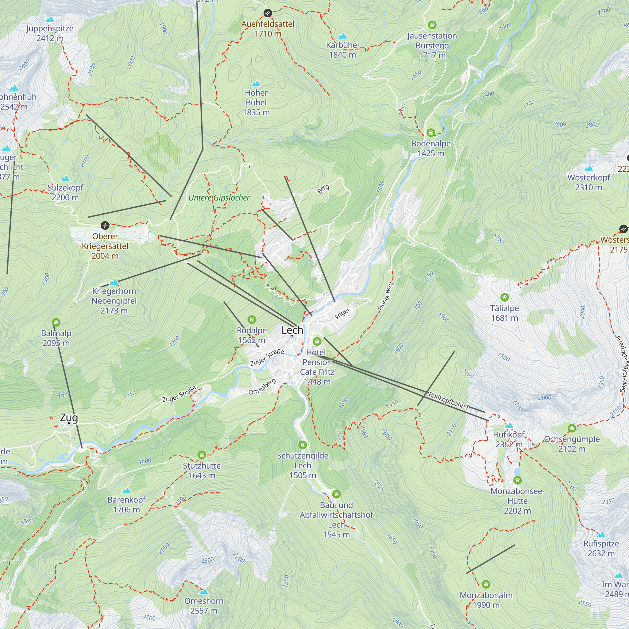 Hotel Cafe Olympia map