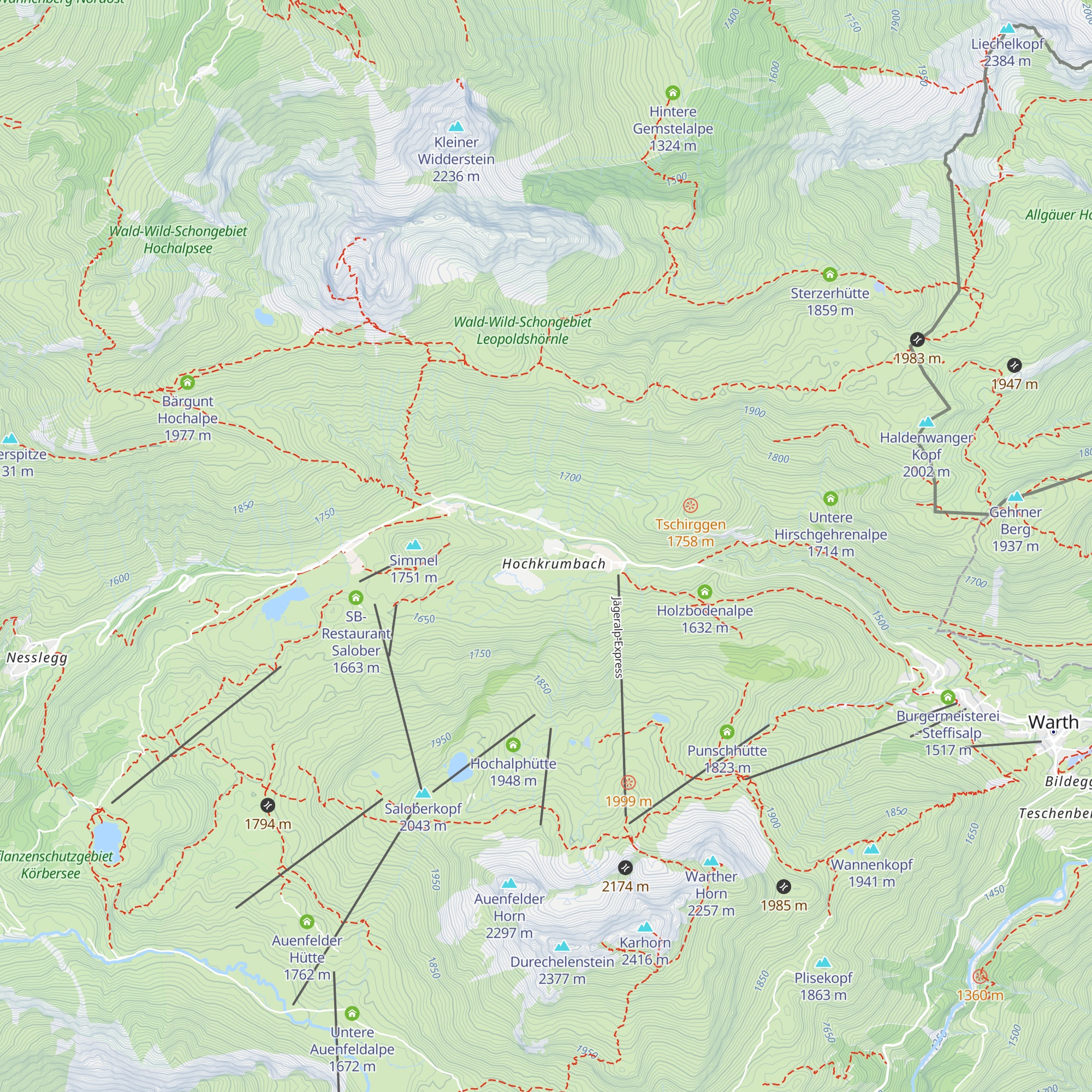 Drexelalpe map