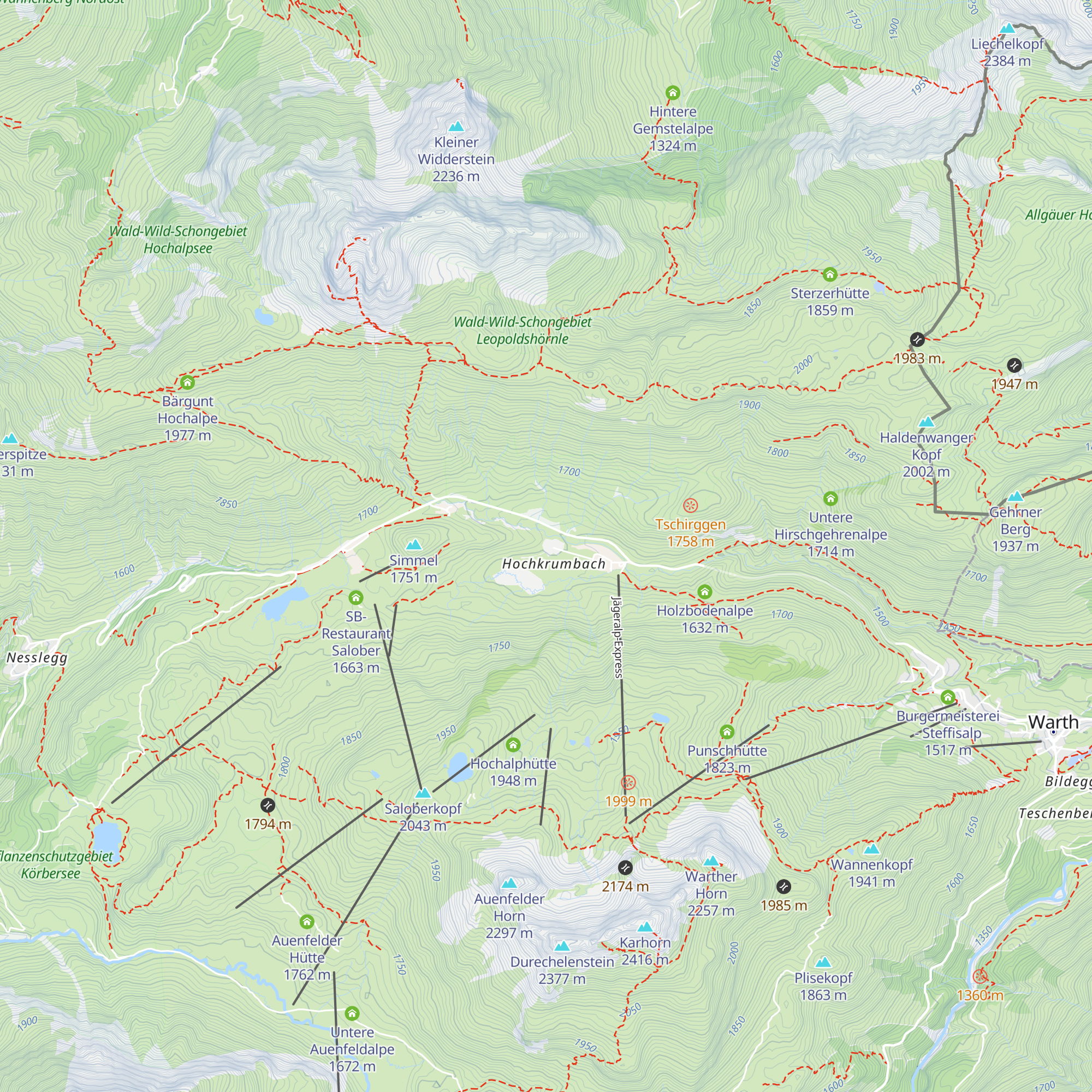 Drexelalpe map