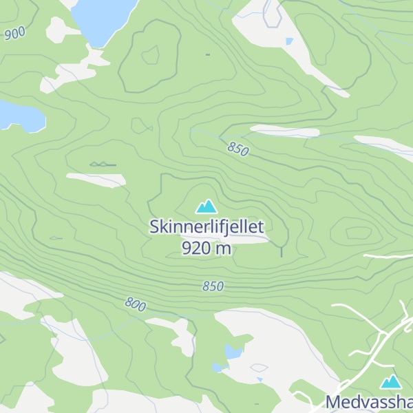 Map of Skinnerlifjellet
