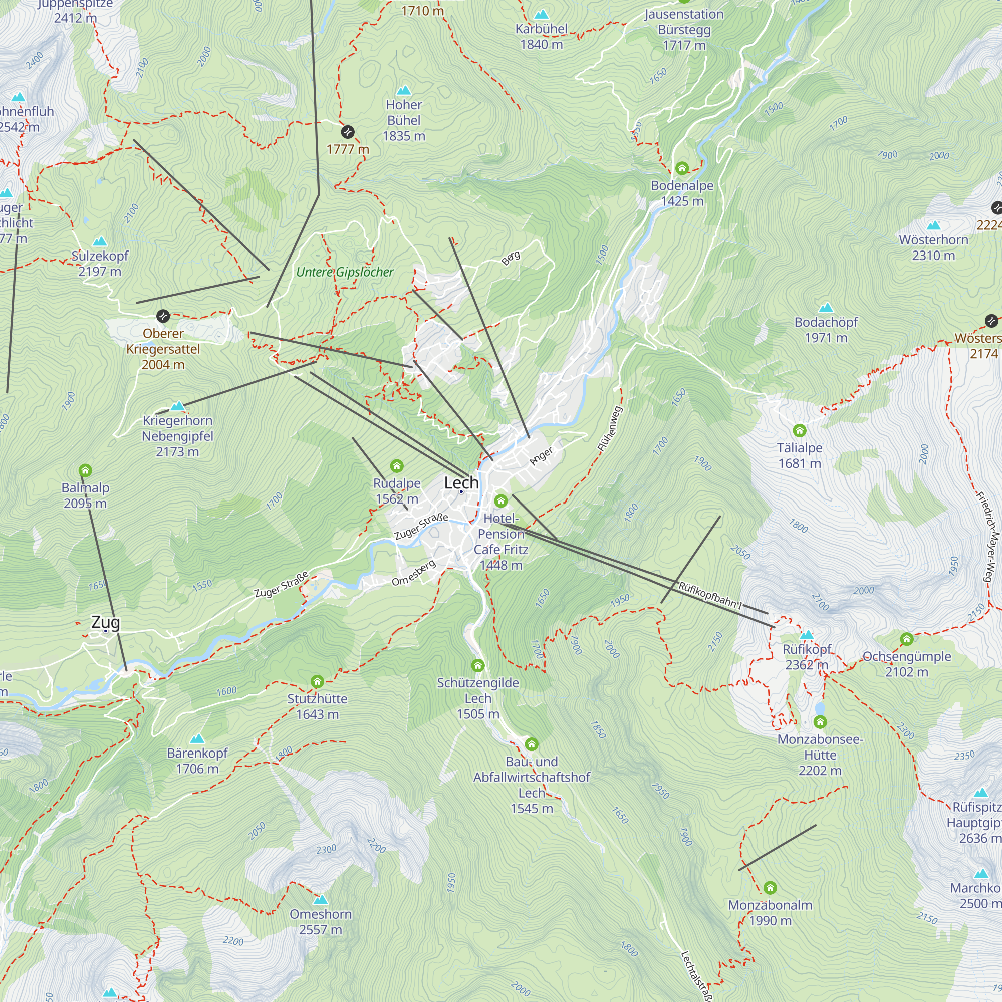 Hotel-Pension Cafe Fritz map
