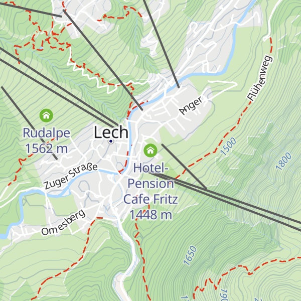 Map of Hotel-Pension Cafe Fritz