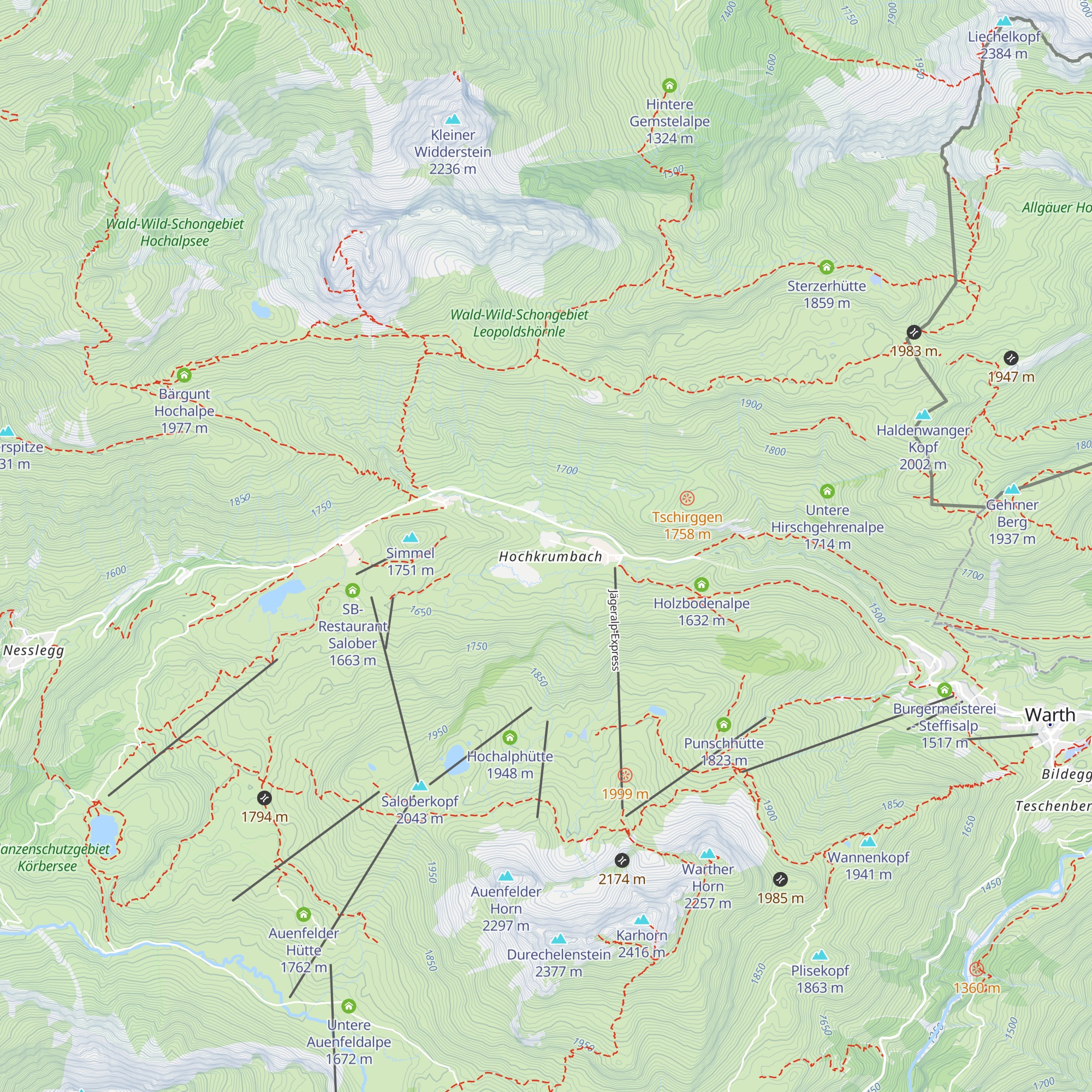 Apart Wolf Arlberg map