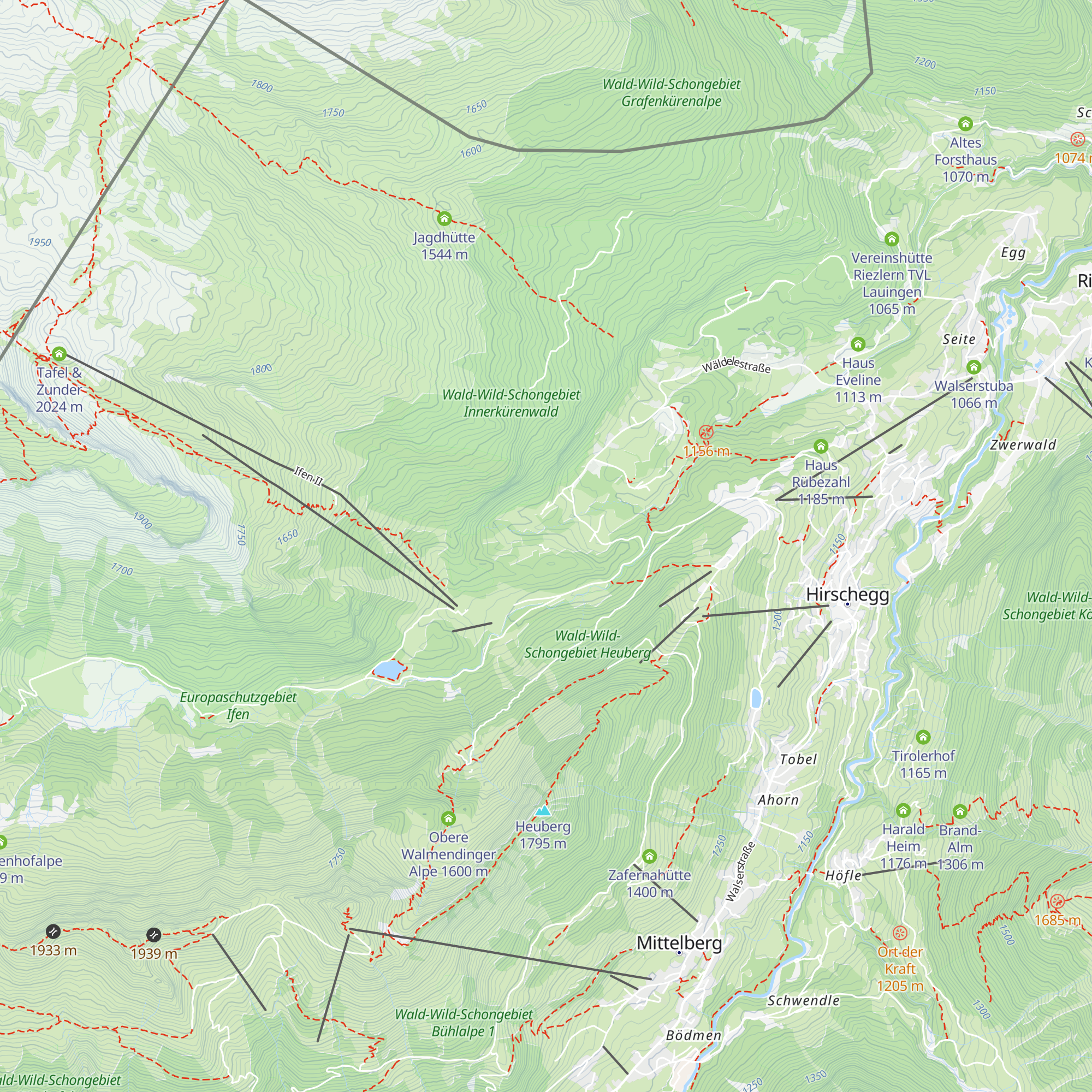 Bergheim Wäldele map