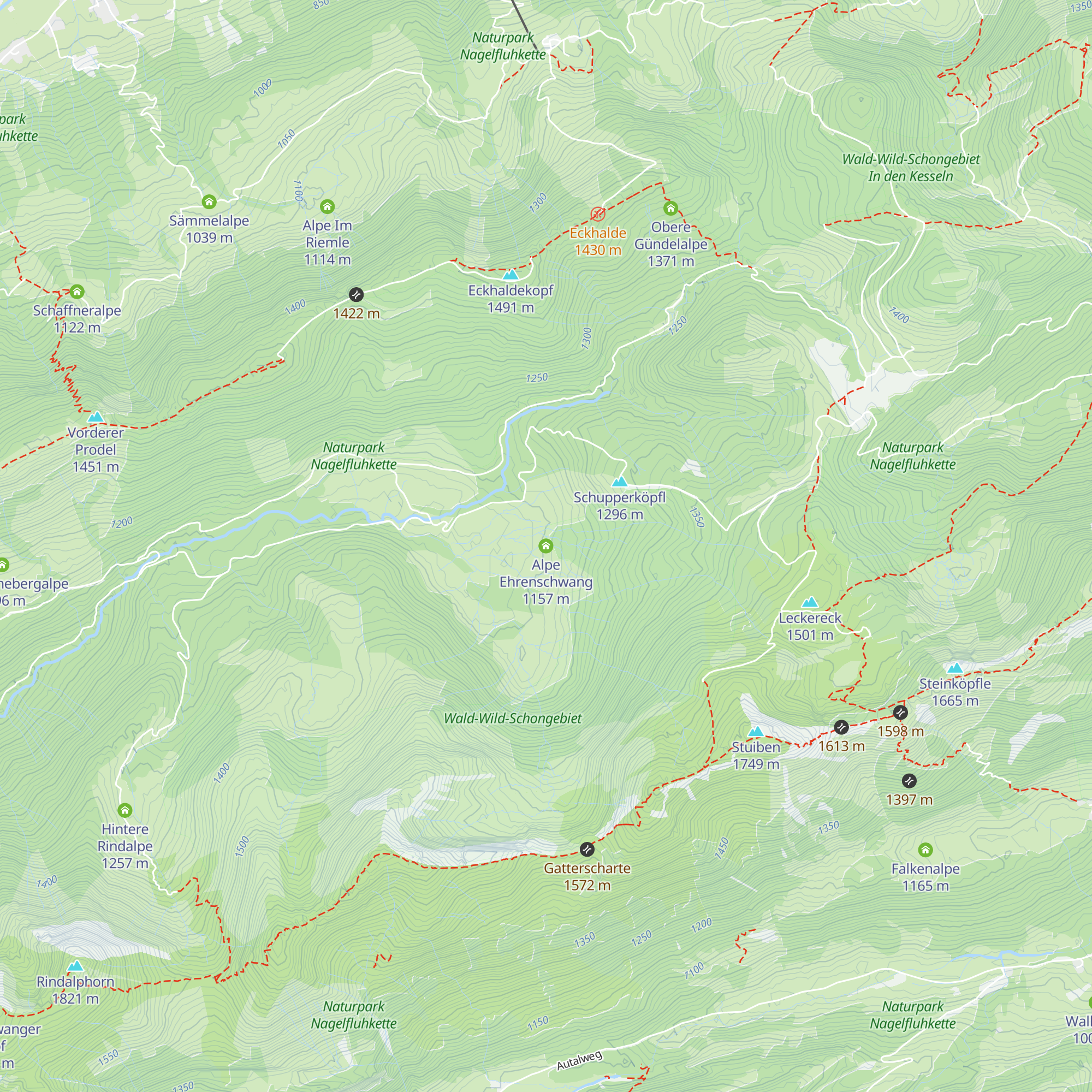 Alpe Ehrenschwang map