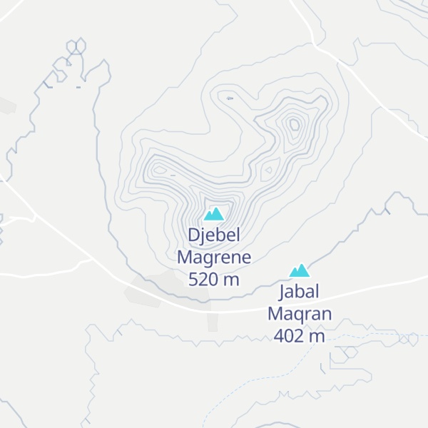 Map of Djebel Magrene