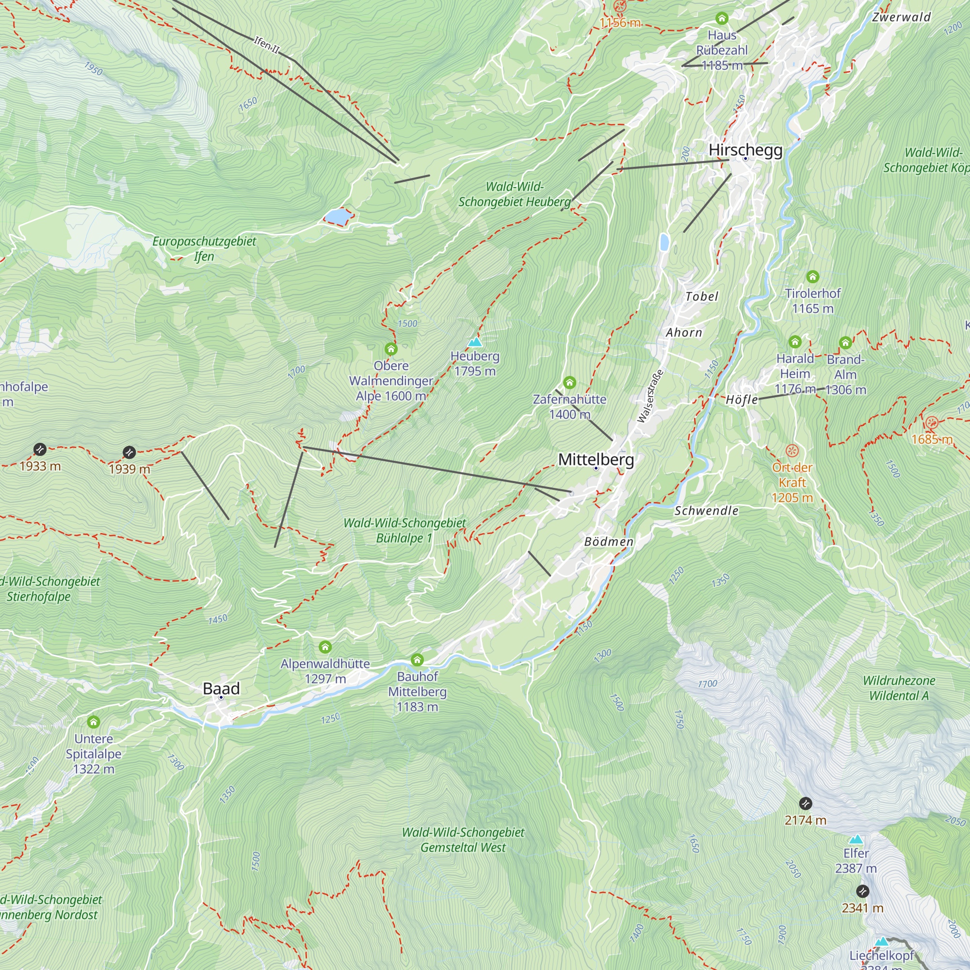 Max Hütte map