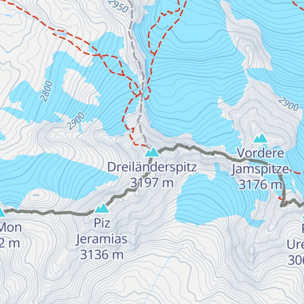 Map of Dreiländerspitz