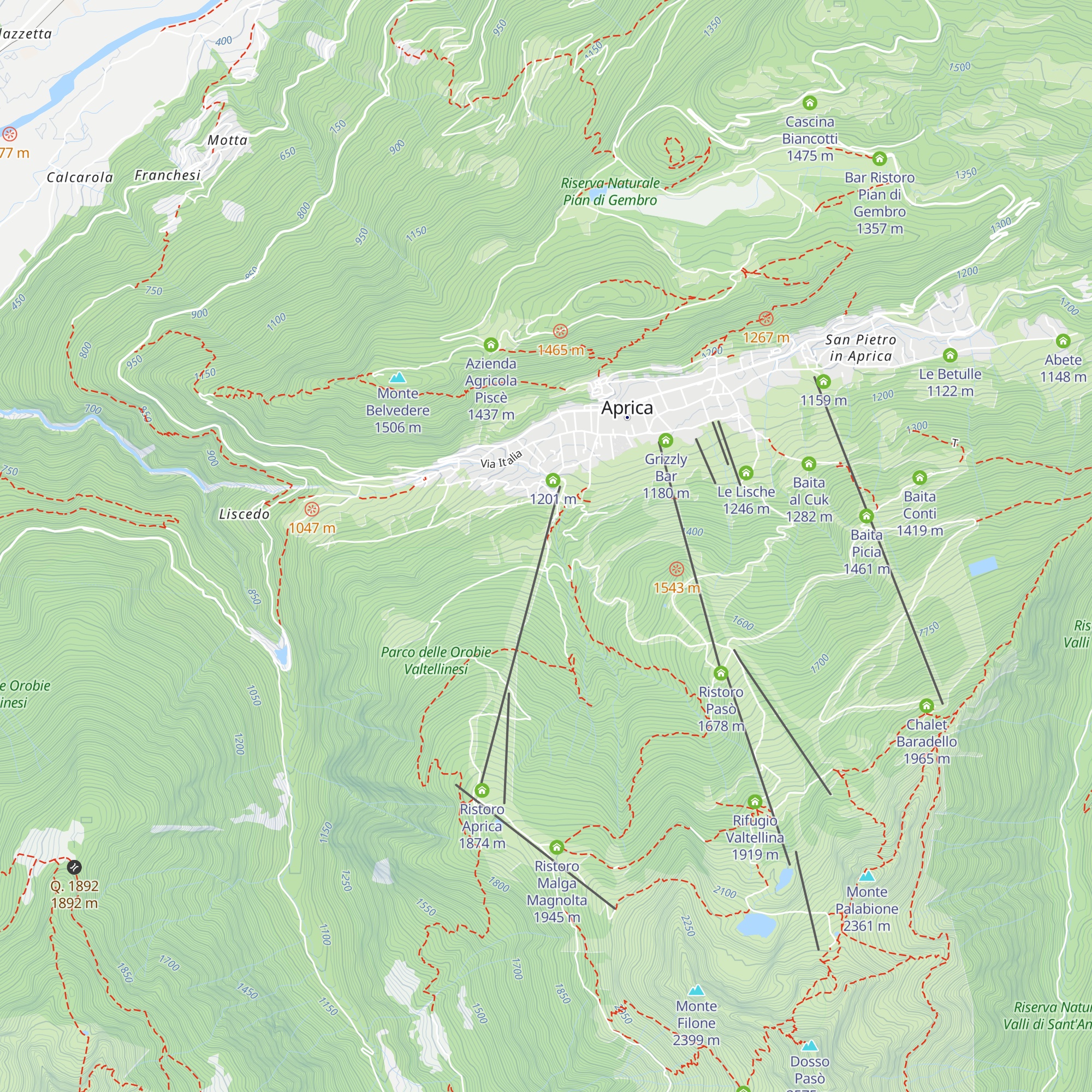 Cascina Lidia map