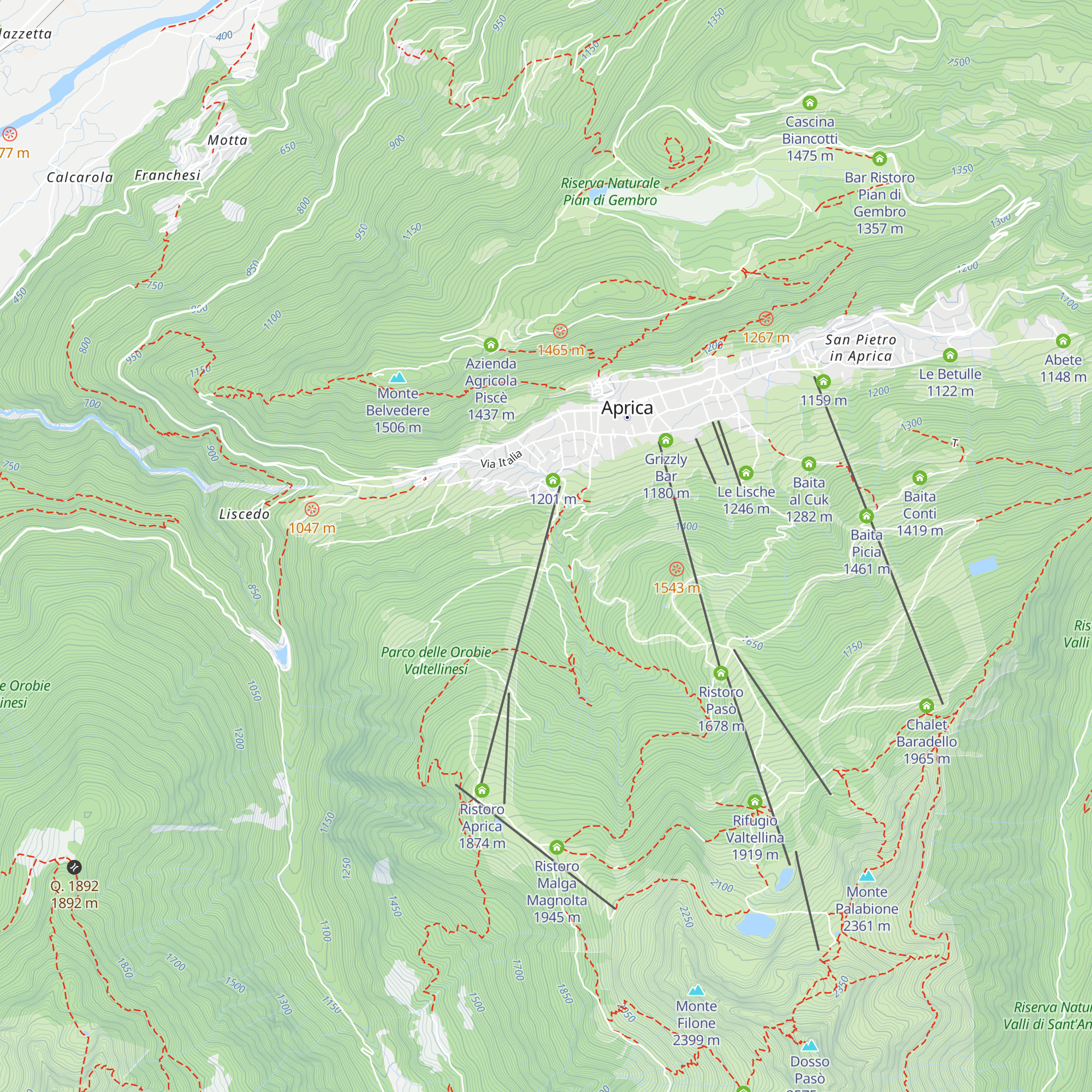 Cascina Lidia map
