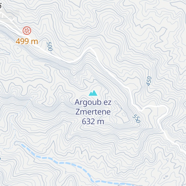 Map of Argoub ez Zmertene
