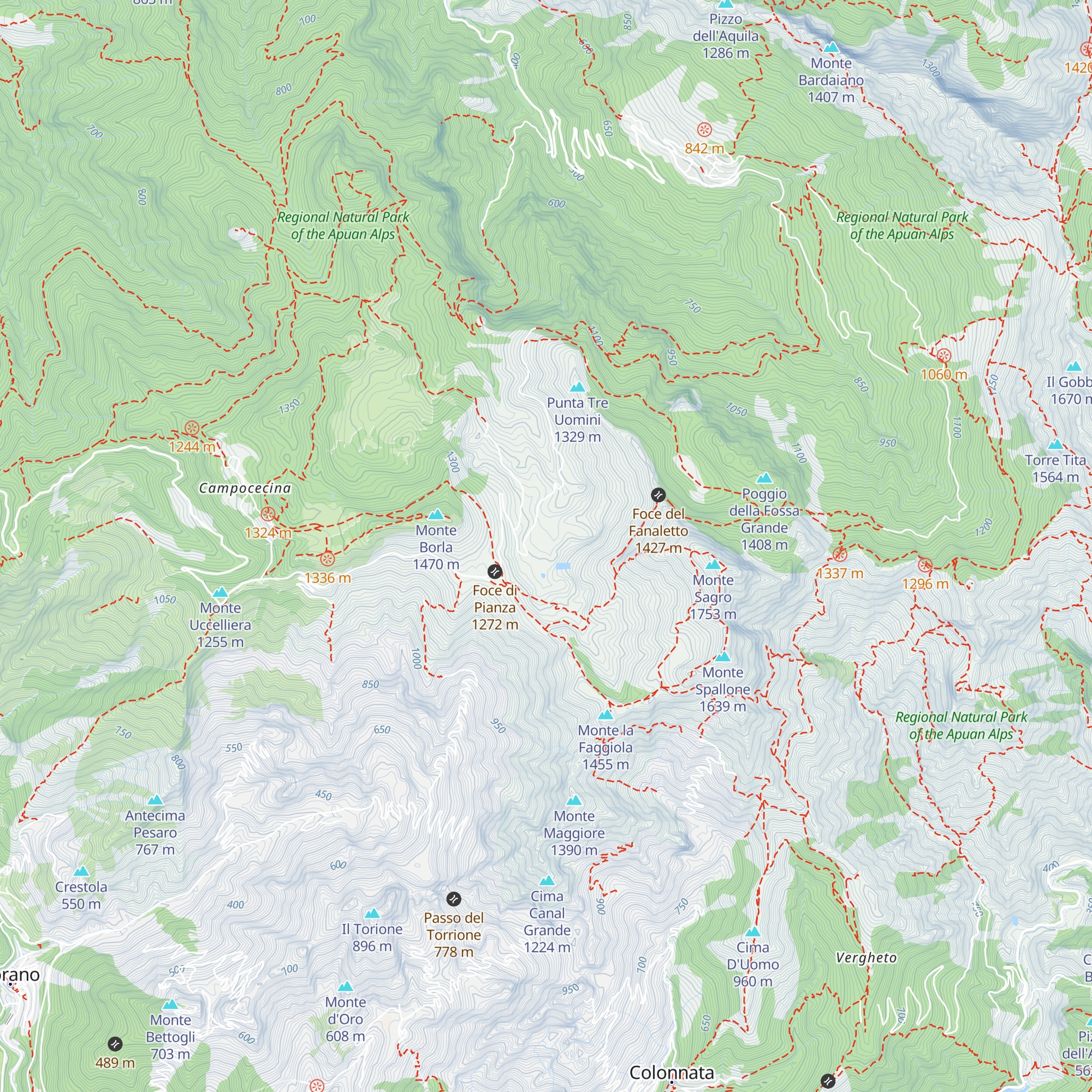 Capannaccia map