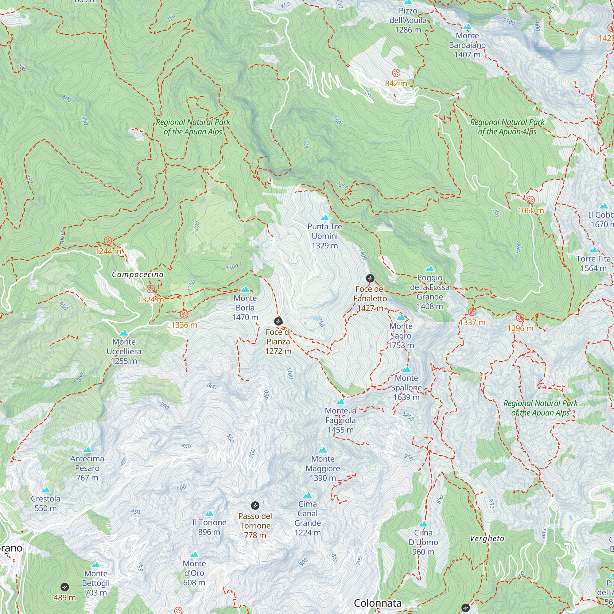 Capannaccia map