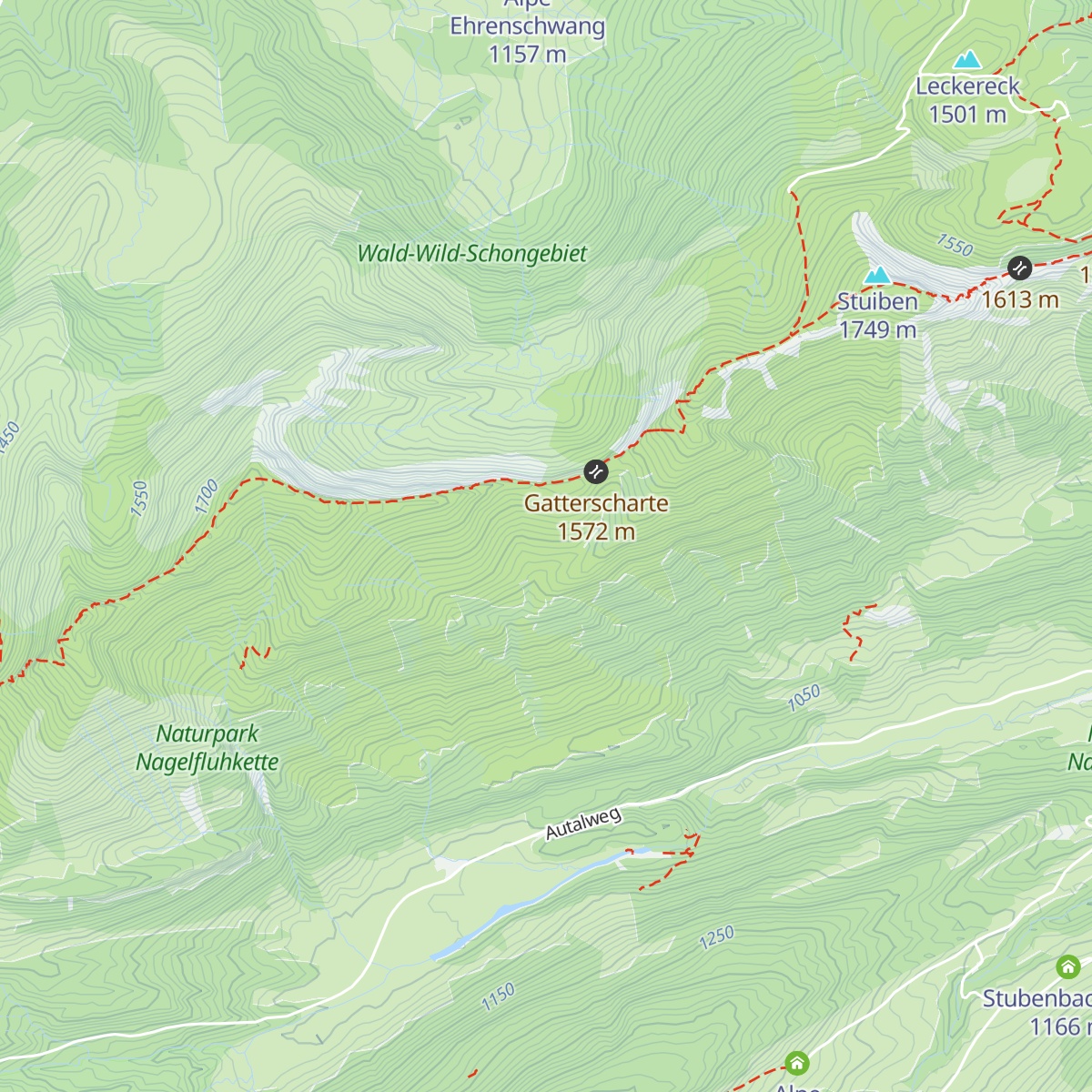 Gatteralpe map