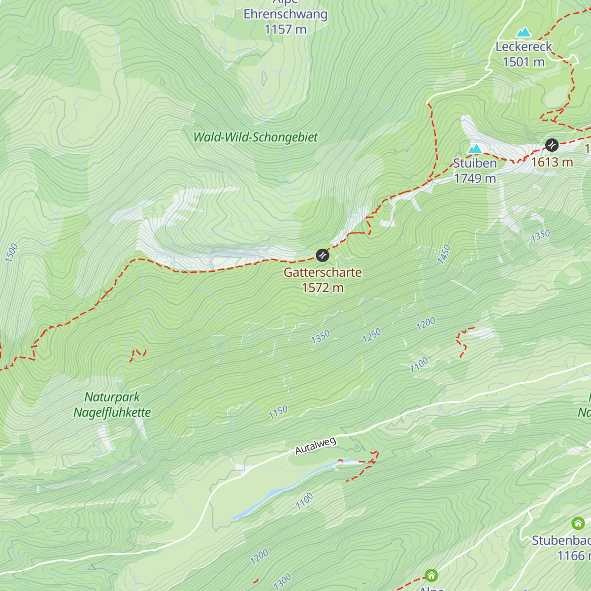 Gatteralpe map