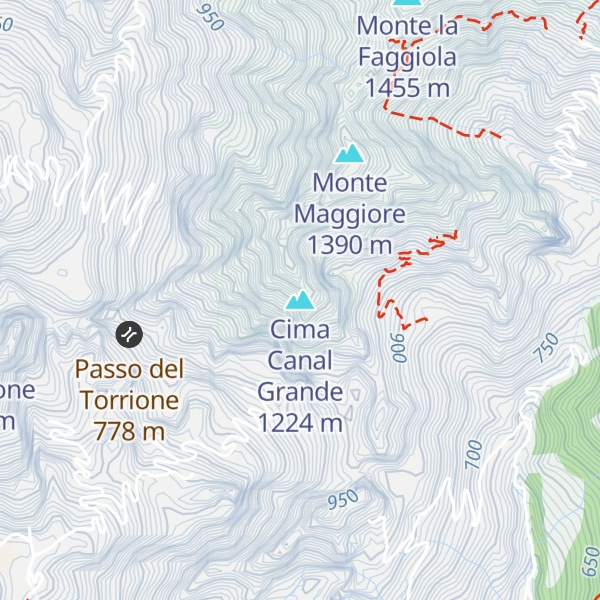 Map of Cima Canal Grande