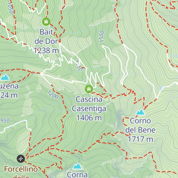 Map of Cascina Casentiga