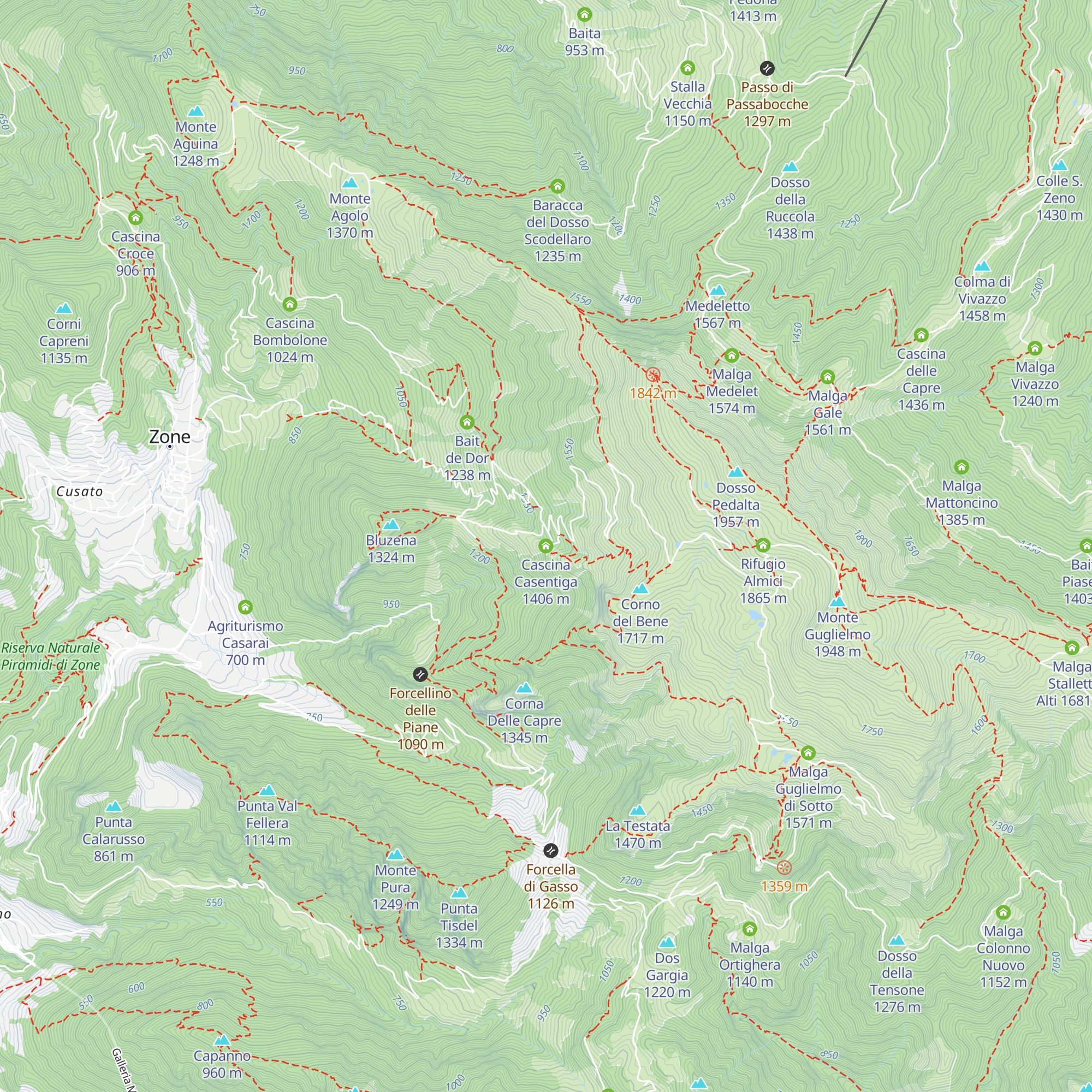Cascina Casentiga map