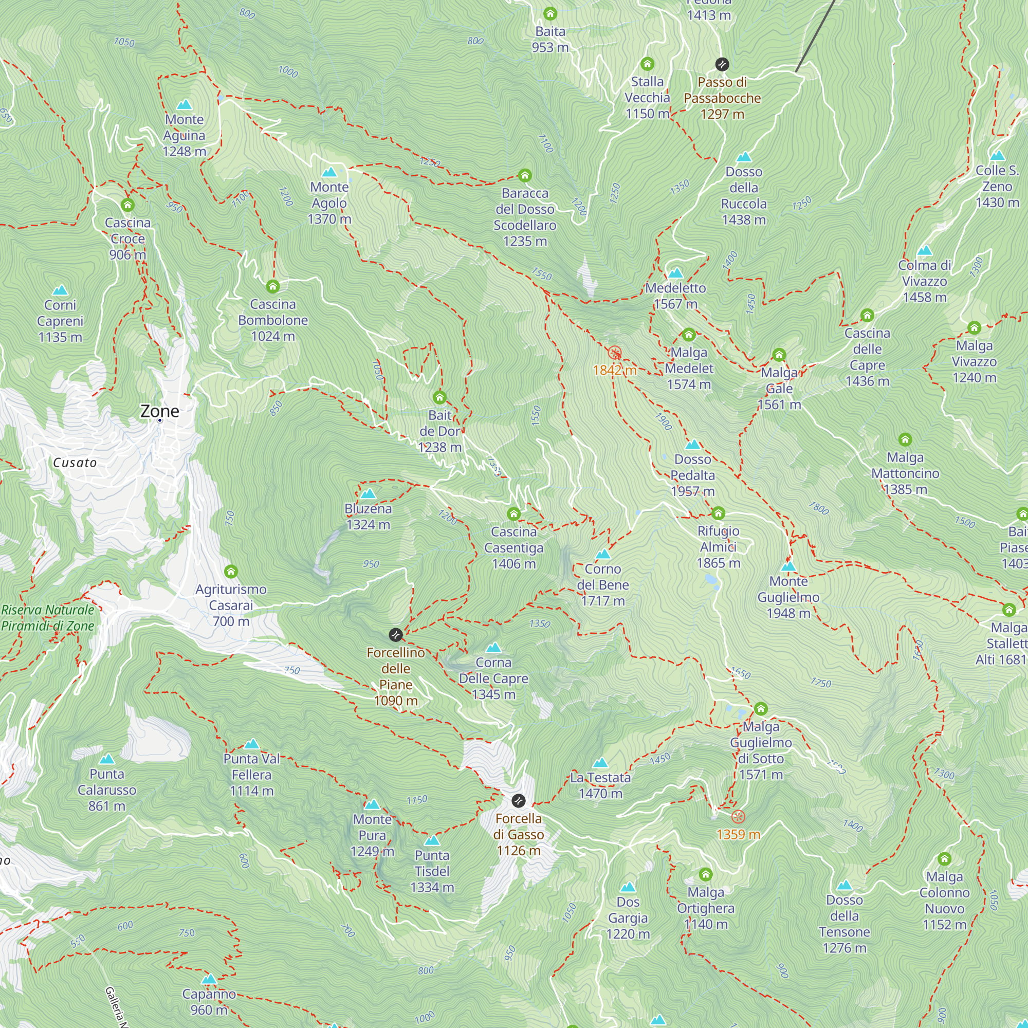 Cascina Casentiga map