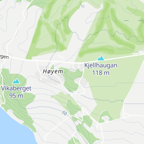 Map of Høyemshaugen