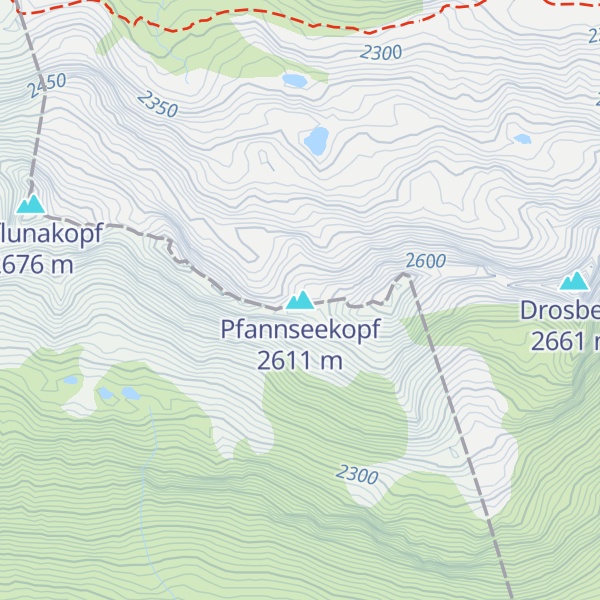Map of Pfannseekopf
