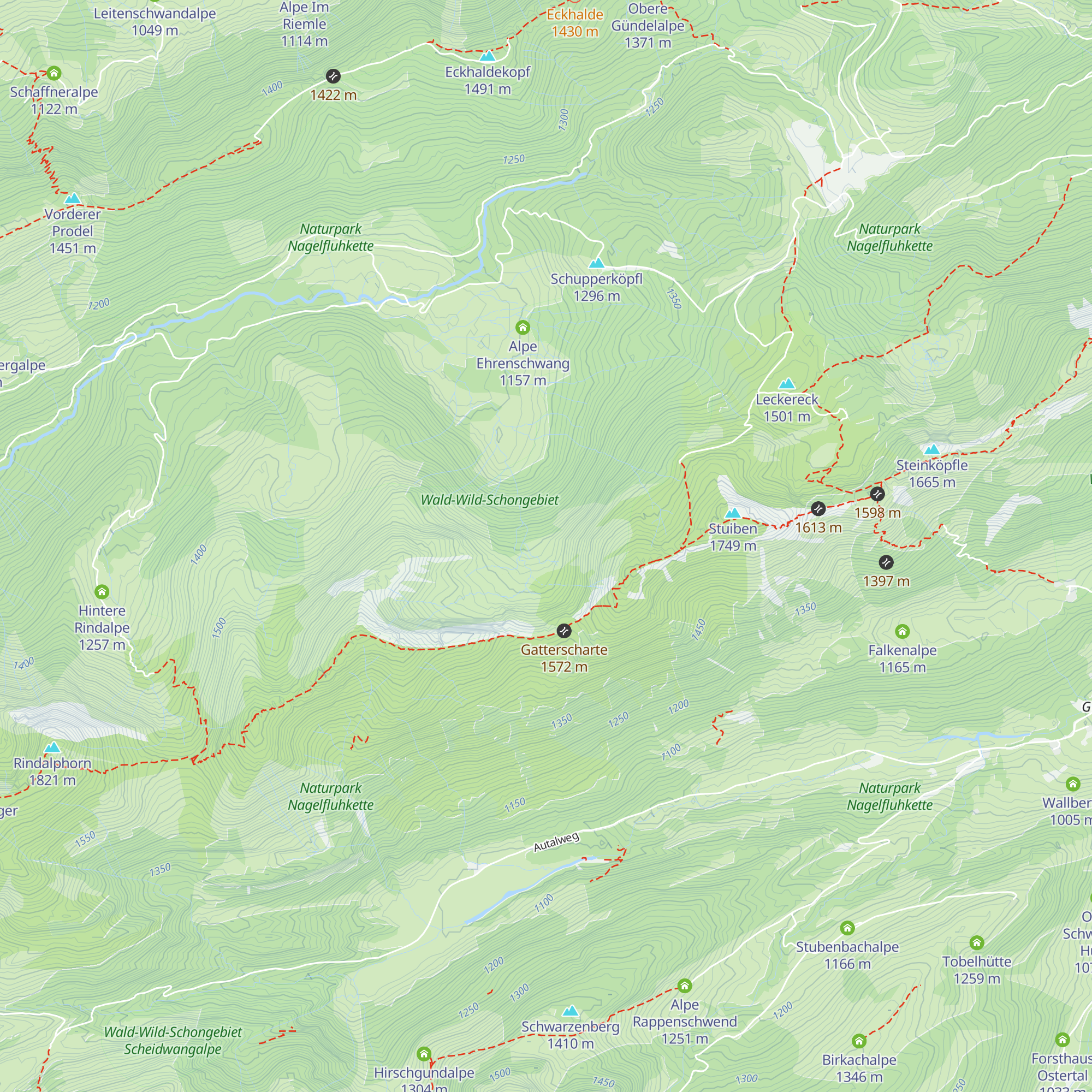 Sedereralpe map