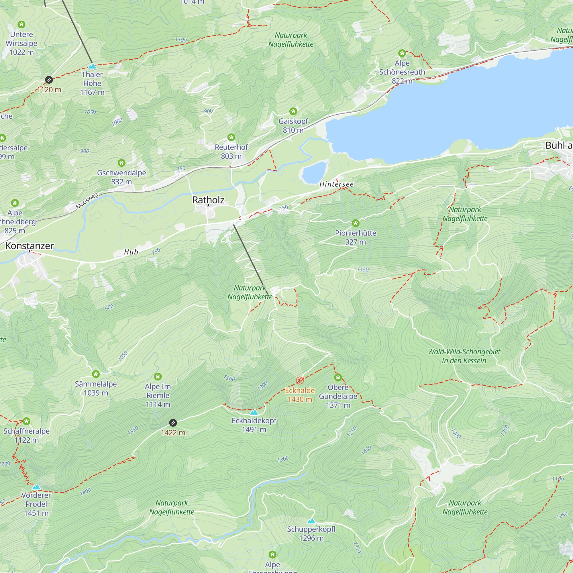 Rucksackoase Bärenfalle map