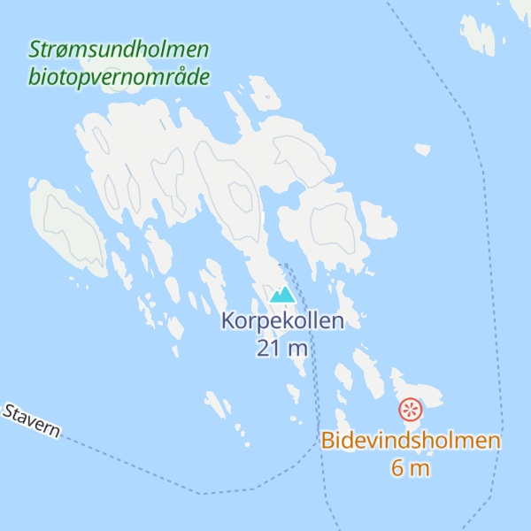 Map of Svenner fyr
