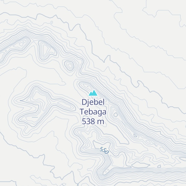Map of Djebel Tebaga