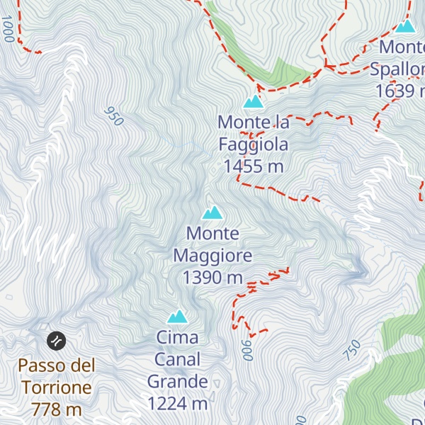 Map of Monte Maggiore