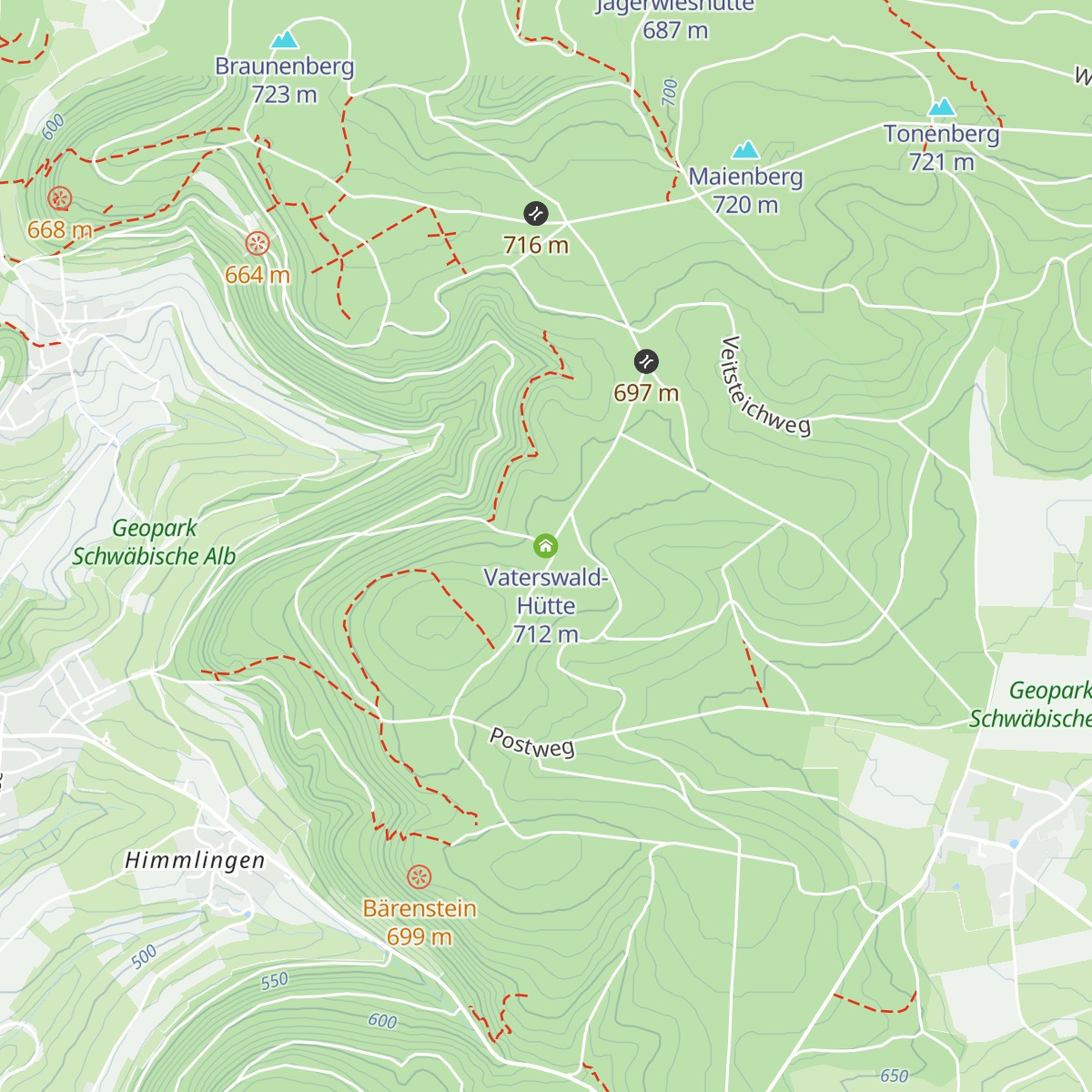Vaterswald-Hütte map