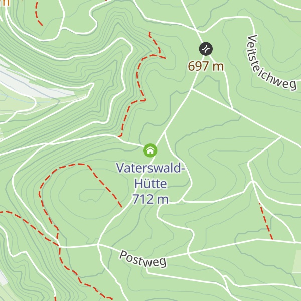 Map of Vaterswald-Hütte