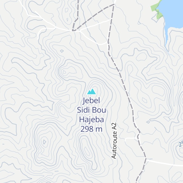 Map of Jebel Sidi Bou Hajeba