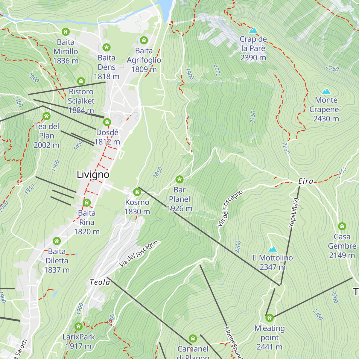 Bar Planel map
