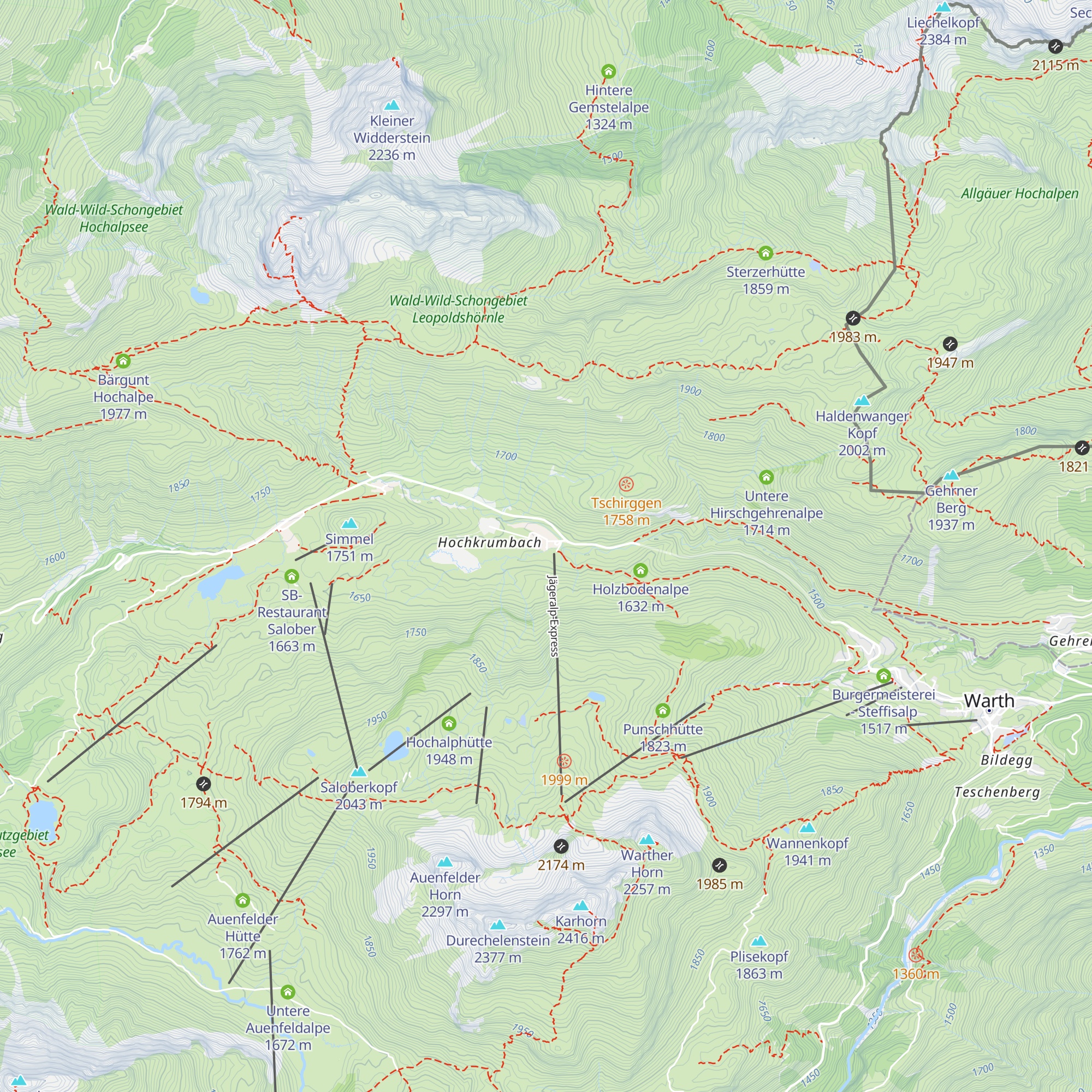 Jägeralpe map