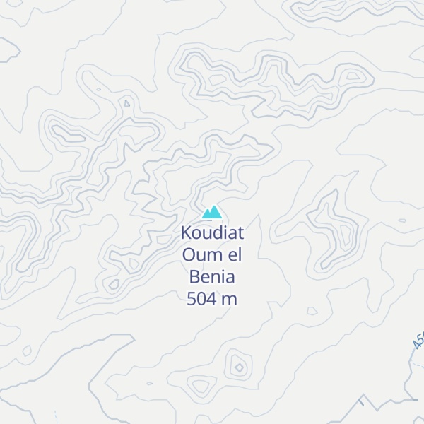 Map of Koudiat Oum el Benia