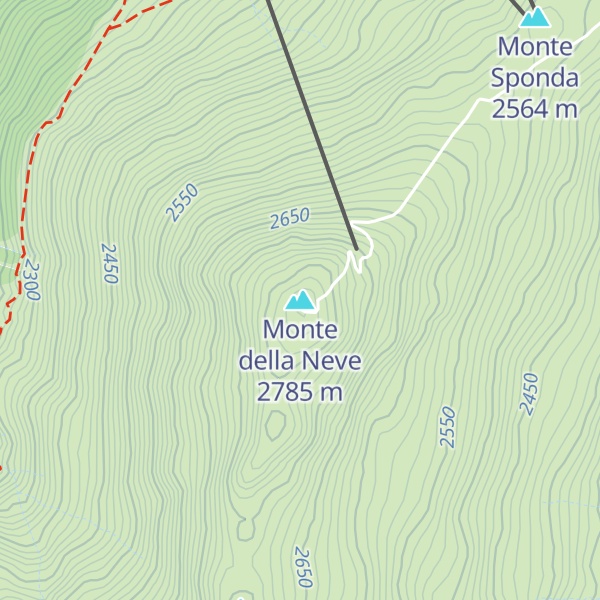 Map of Monte della Neve