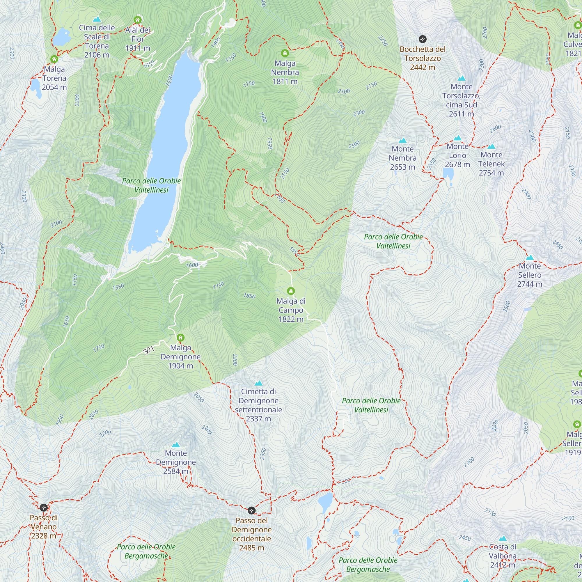 Malga di Campo map