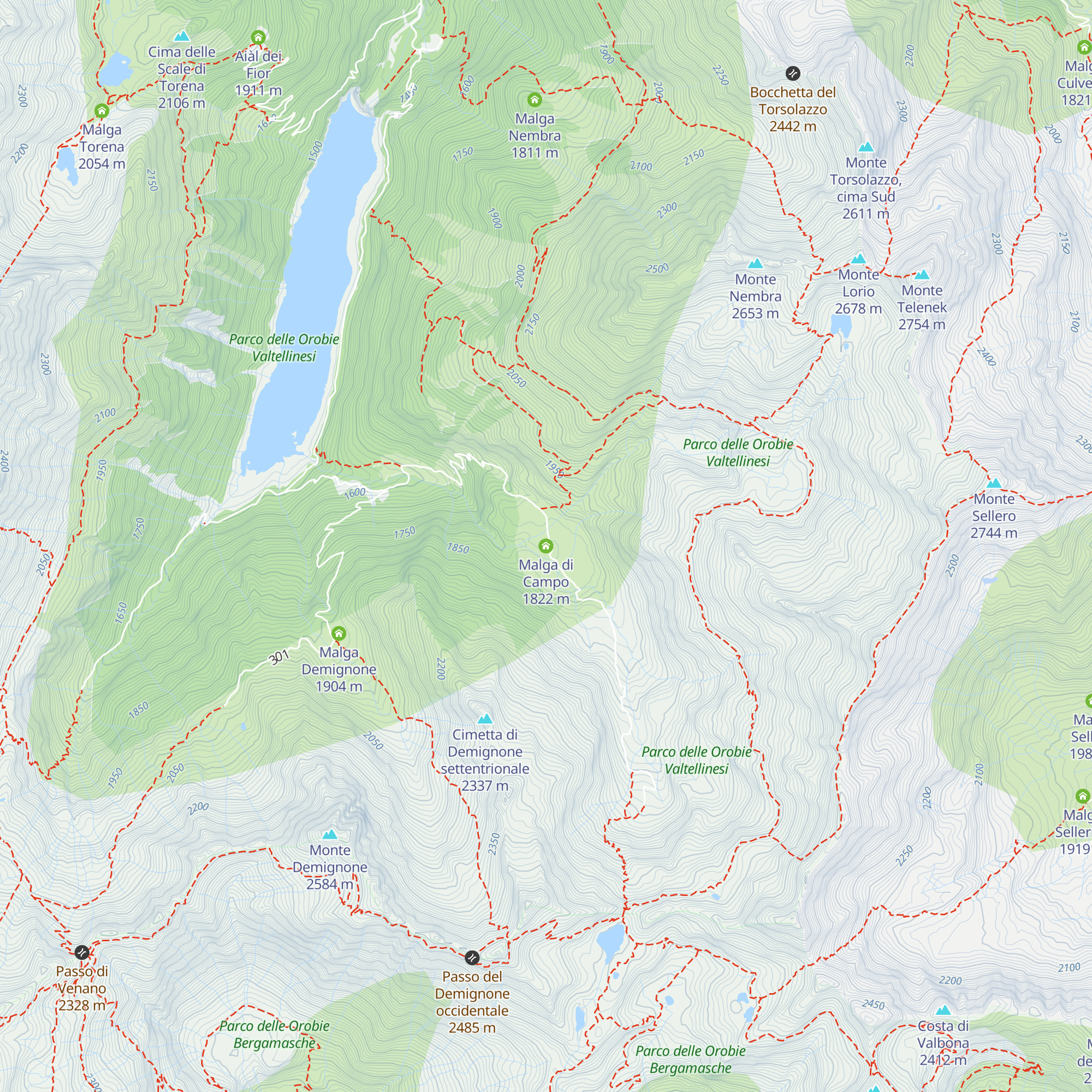 Malga di Campo map